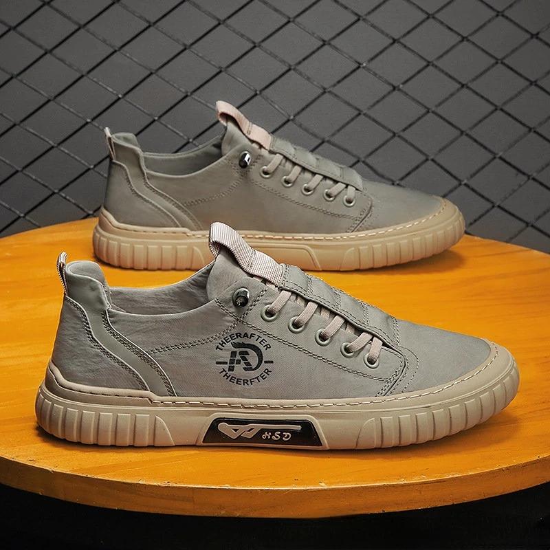 Fashion Men's Sneakers Canvas Breathable Casual Shoes Men's Slip On Walking Flats That's Shoes Vulcanized Shoes Fashion Men's Shoes2025