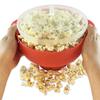 Secchiello Ciotola per Popcorn da Microonde in Silicone Fai-da-te Macchina per Popcorn con Coperchio Ciotola per Patatine Frutta Attrezzi Facili di Alta Qualità Popcorn