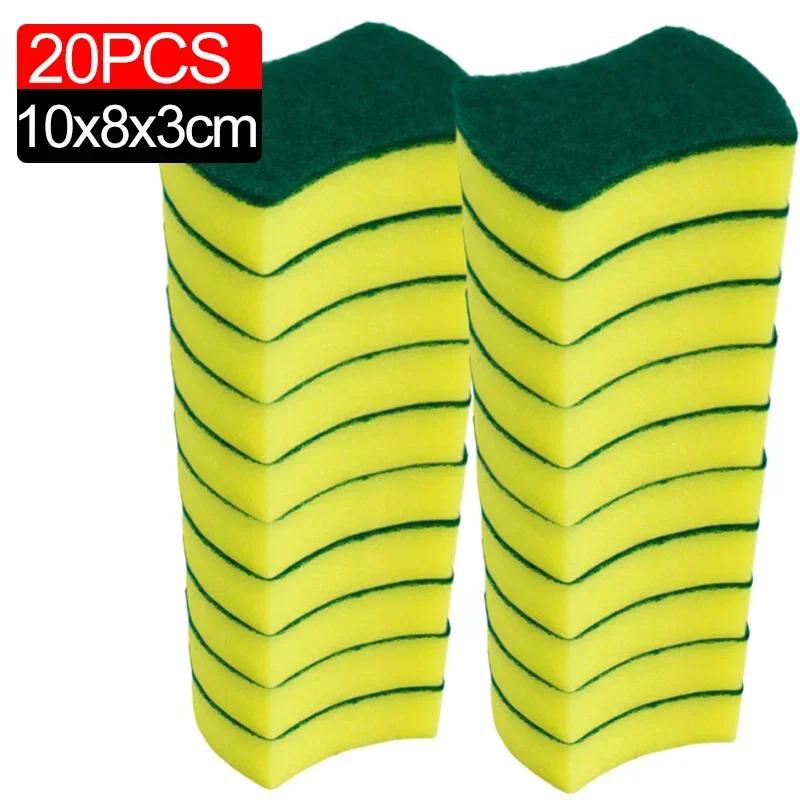 

50/1 шт. губка для мытья посуды мягкая впитывающая чистящая губка для удаления ржавчины наборы для чистки бытовой кухонной щетки губка 20PCS