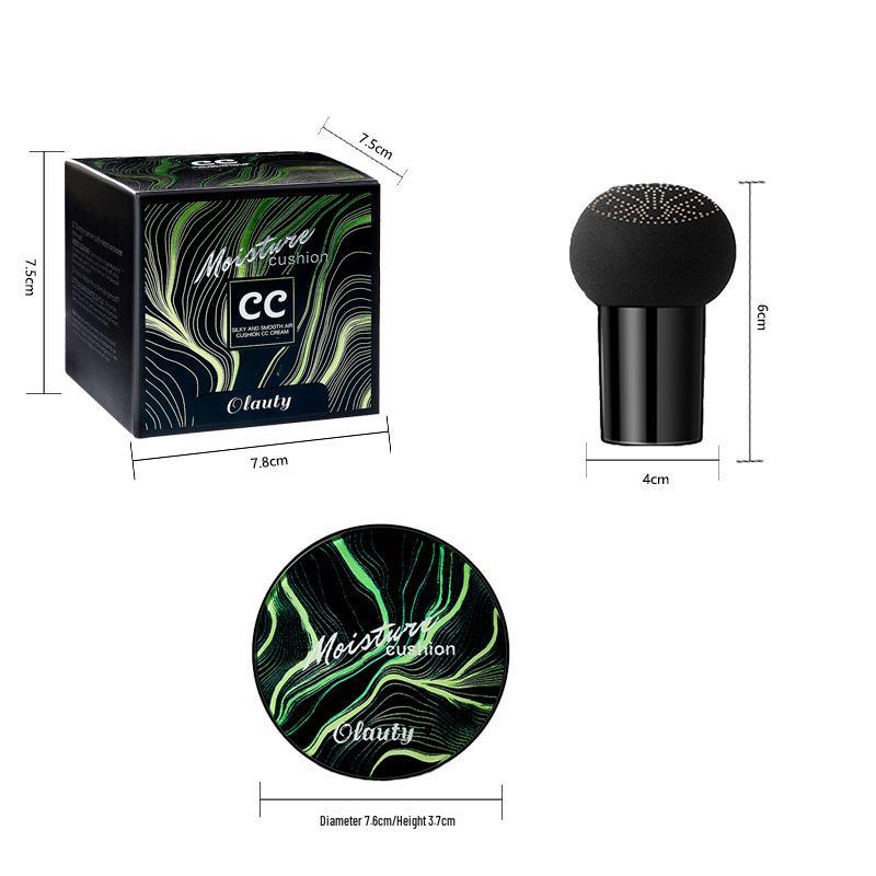 Genuine Mushroom Head Cushion CC Foundation & Concealer BB Cream with Mirror - Waterproof & Isolating