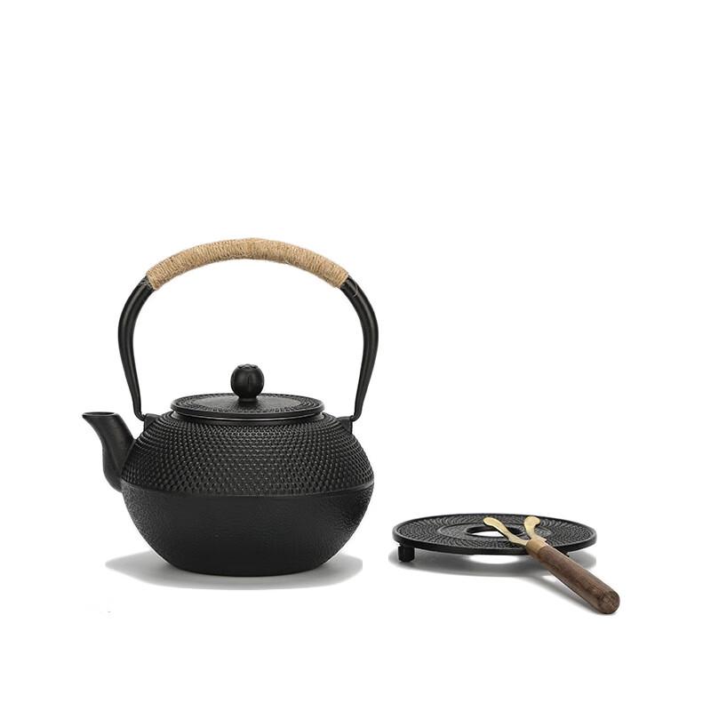 Uncoated Cast Iron Teapot 1.2L