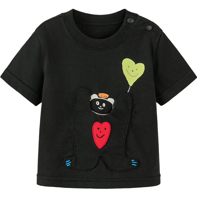 Mini Balabala Unisex Cartoon Short-Sleeve T-Shirt 140