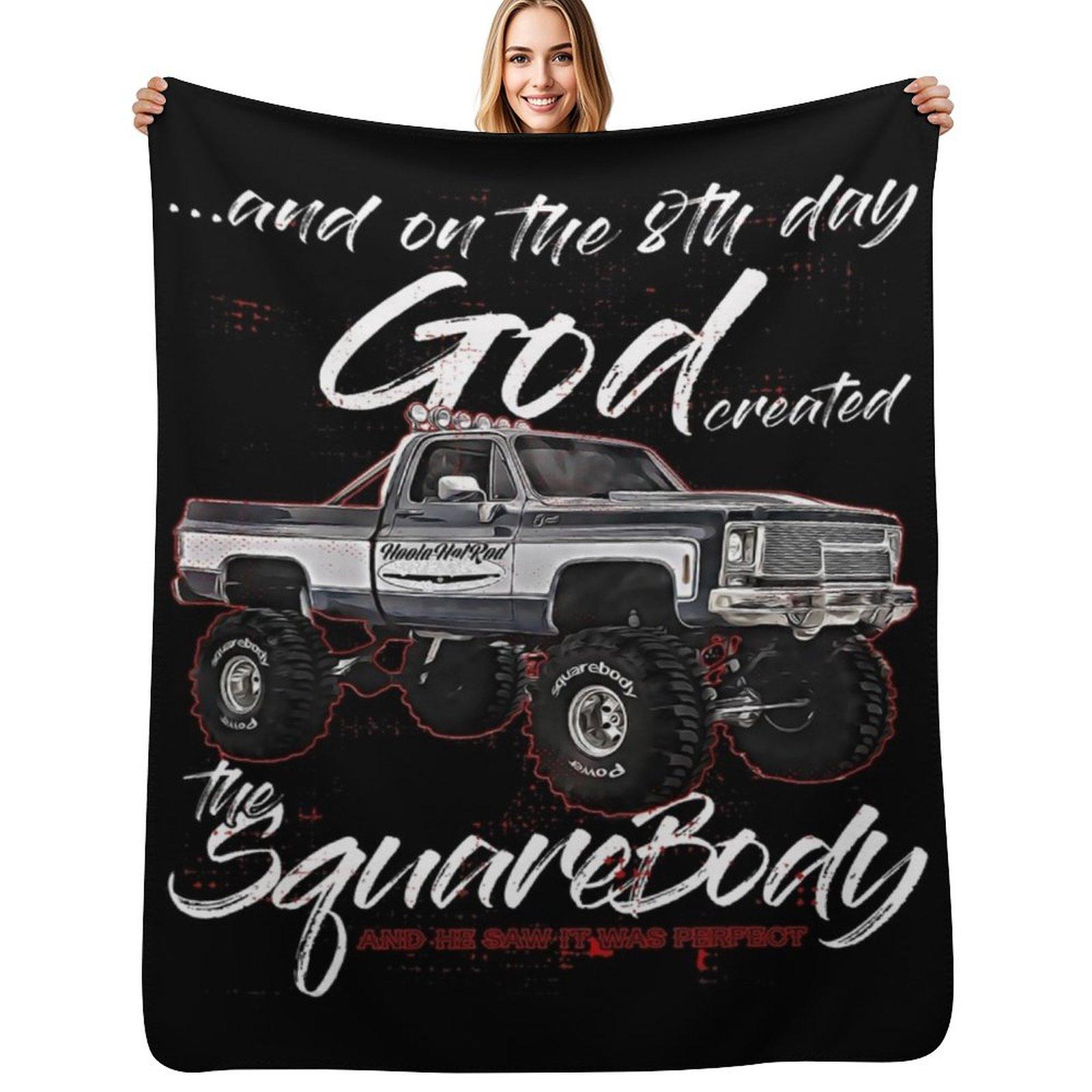 8th God,Jimmy,Squarebody Truck,Suburban,Blazer,Silverado,K5 Throw Blanket Stylish Warm Blanket for Living Room Bedroom Size: 75*100cm, Weight: 230 GSM