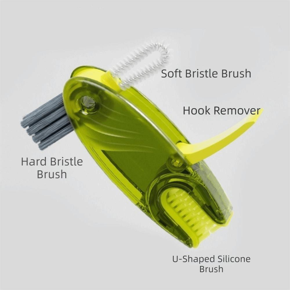 Handheld Cup Lid Cleaning Brush Rotatable Cup Mouth Brush Groove Gap Cleaning Brush  Thermos