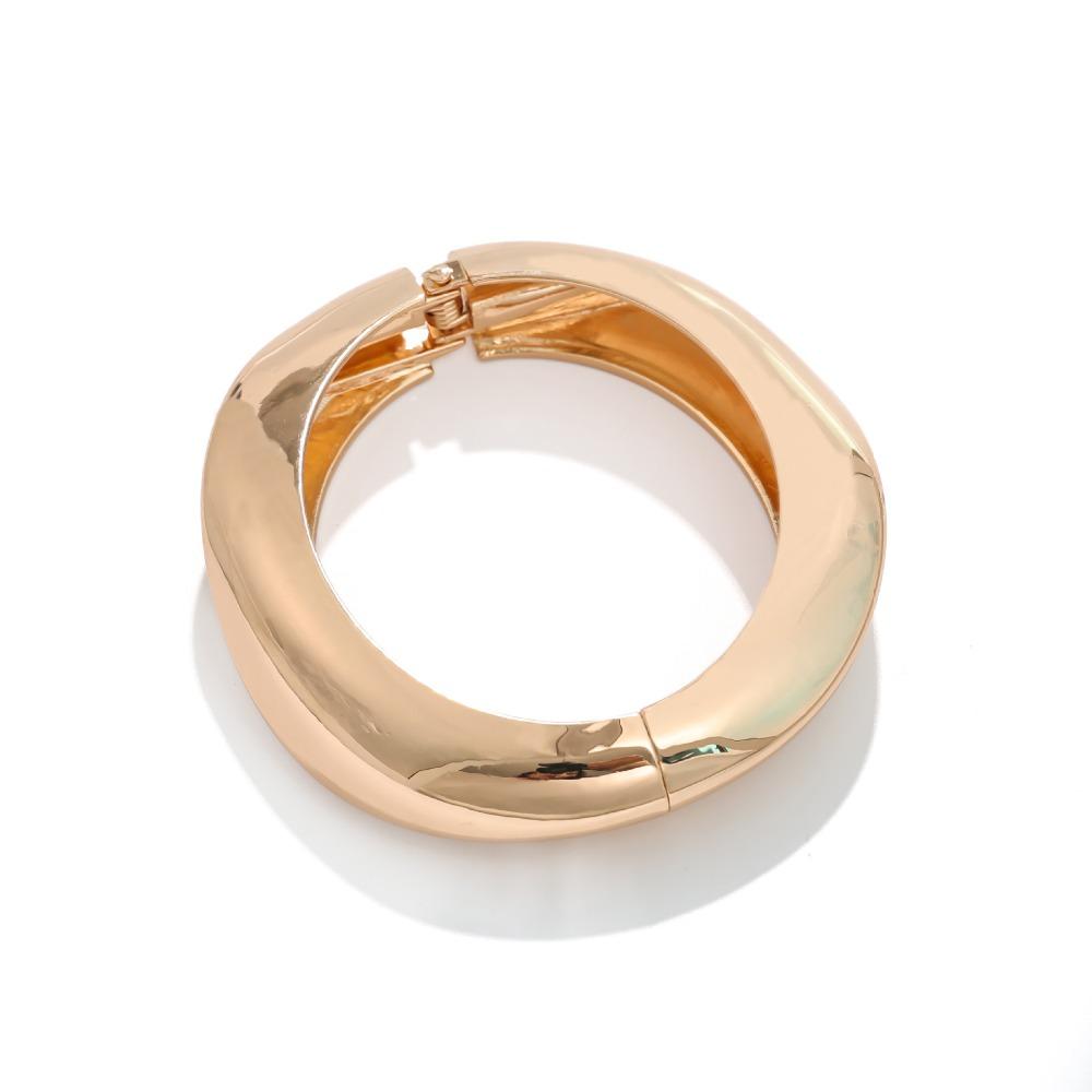 Bracelet INS Minimalist Irregular Wave Jewelry Metal Glossy Bracelet Ladies Jewelry