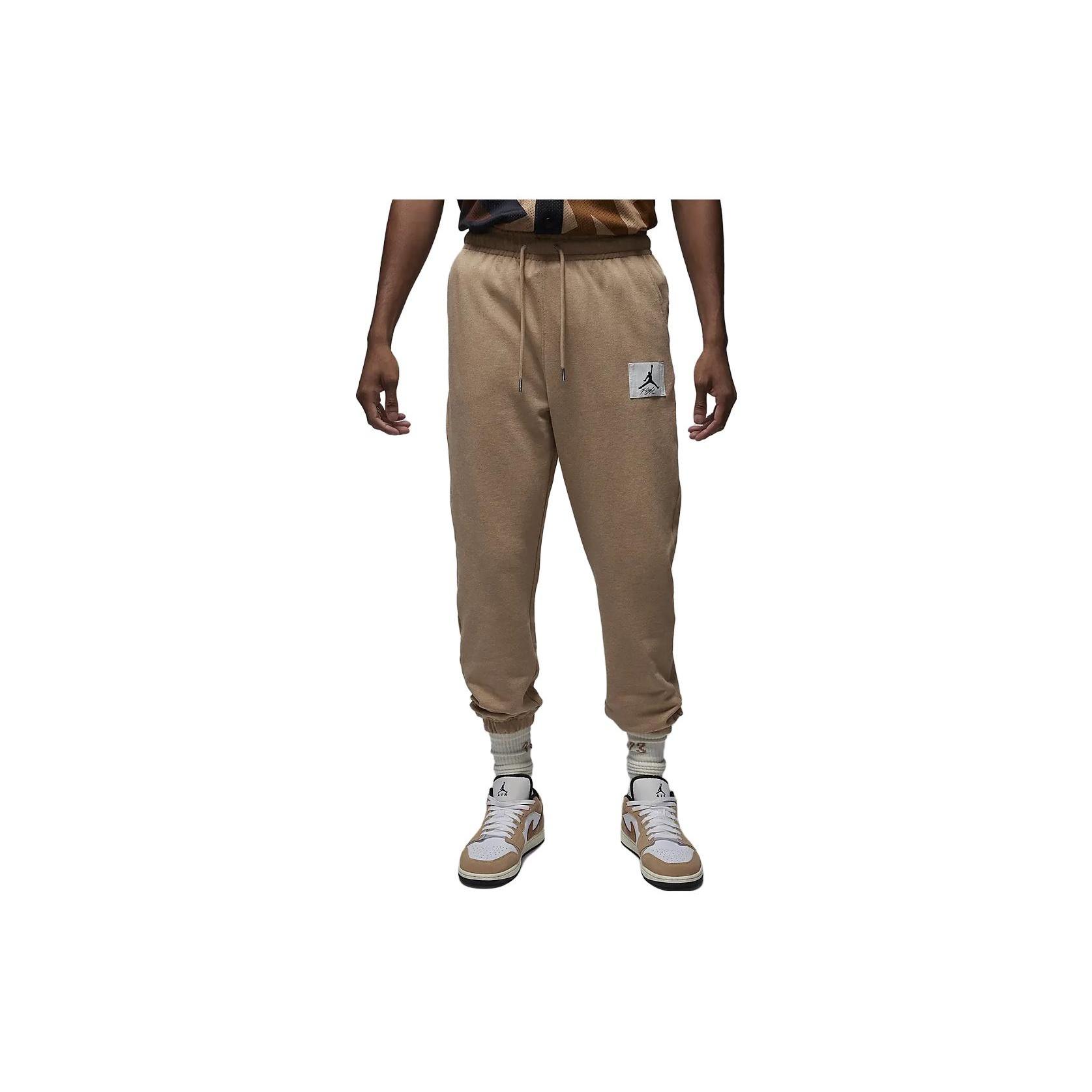 Air Jordan Flight Fleece Sweatpants Hemp Heather Sail Men s DQ7468-201 XL