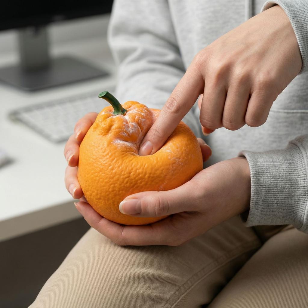 Stressabbau Weiche Simulations-Orange, Langsam aufsteigendes Knetspielzeug zur Angstbewältigung, Niedliche Zitrus-Fidget-Sensorik-Spielzeuge für Erwachsene