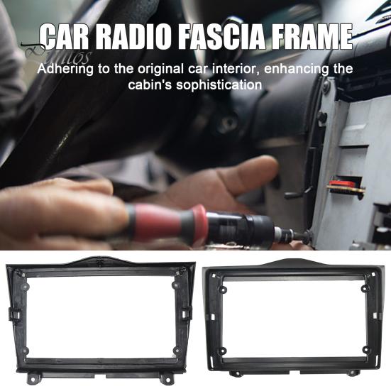 Center Console Face Plate 9 Inch Dash Kit for Lada Granta 2018+, Navigation Frame Modification Accessories Panel, Stereo Mounting Bezel, Direct