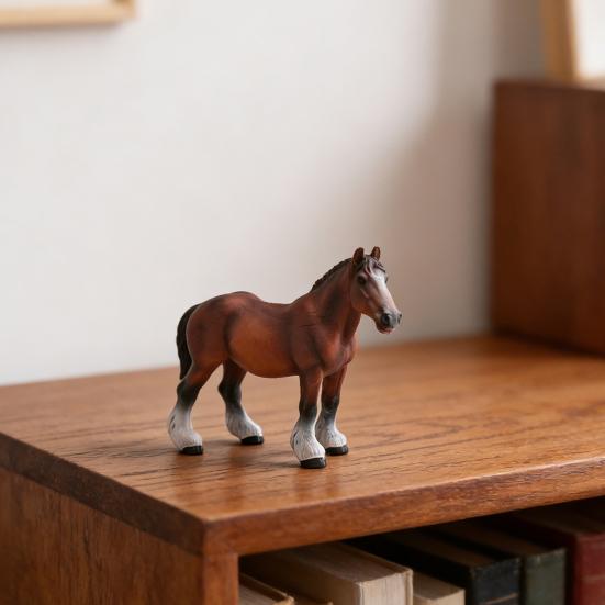 PVC Simulation Horse Figurine Realistic Stallion Mare Collectible Model Miniature Animal Educational Toy Decoration Ornament Horse Lover Gift