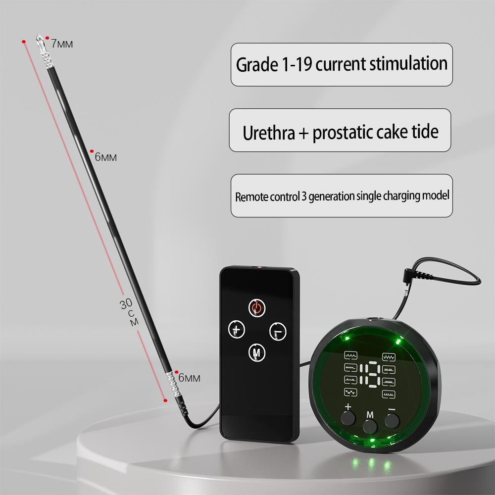 Electric Man Shock Catheter Urethral Vibrator Penis Plug Short Horse Eye Stick Sounding Urethral Rod Sexy Toy Medical Dick Adult