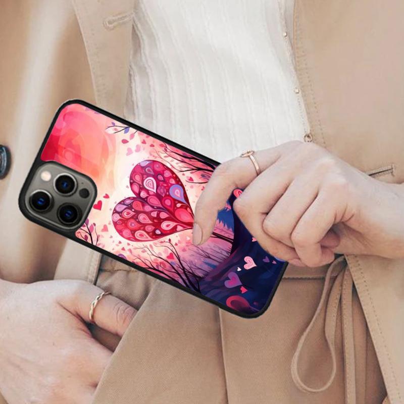 Love Heart Valentine Forest Magnetic Phone Case For APPLE iPhone 17 Air 16 14 13 12 Pro Max 15 Plus Wireless MagSafe Cover