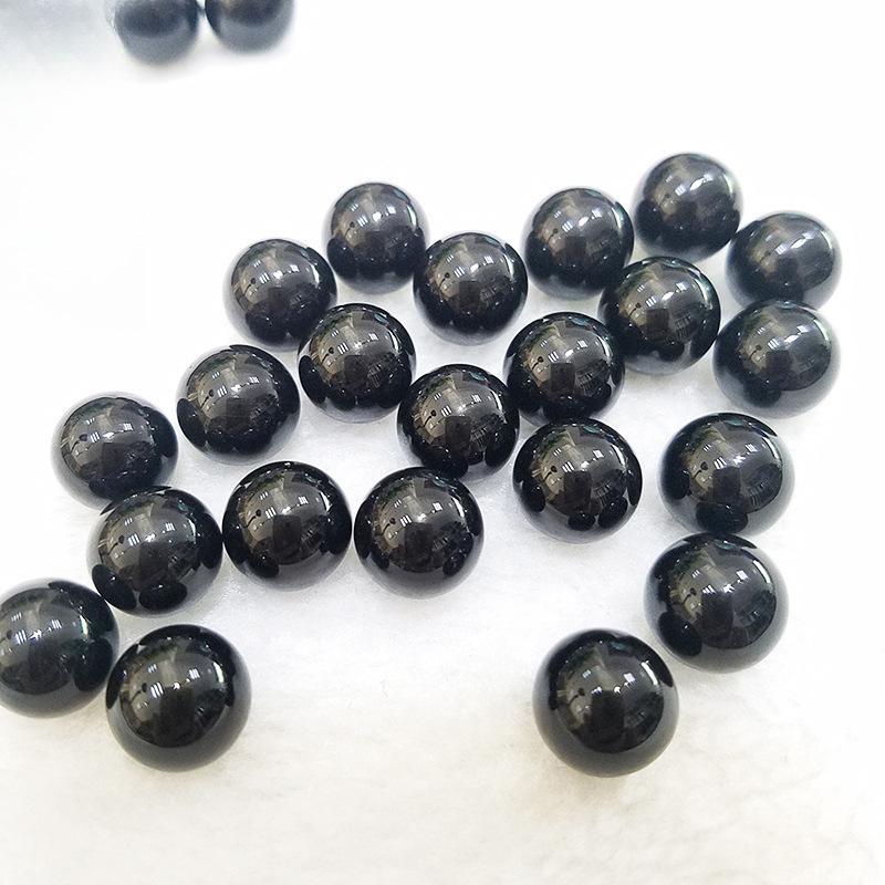 Elegant Black Agate Round Beads for DIY Jewelry and Buddhist Bracelets