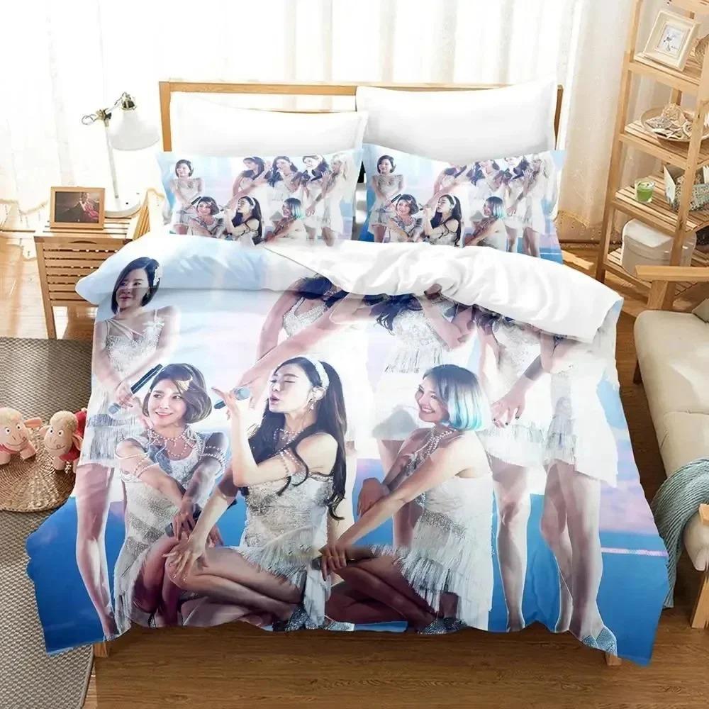 

Комплект постельного белья Kpop Girls Generation, пододеяльник, комплект постельного белья, пододеяльник, наволочка, одеяло размера «king-size», комплект постельного белья для мальчиков и взрослых EU Single 135x200cm