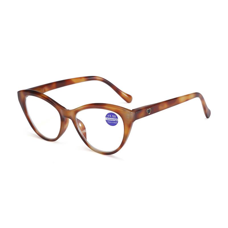 Simple Cat-Eye Pc Large-Frame Anti-Blue Light Reading Glasses Wind Reading Glasses For The Elderly