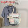 Cute Girl Pattern Crossbody Bag With Polyester Fabric For Daily Use