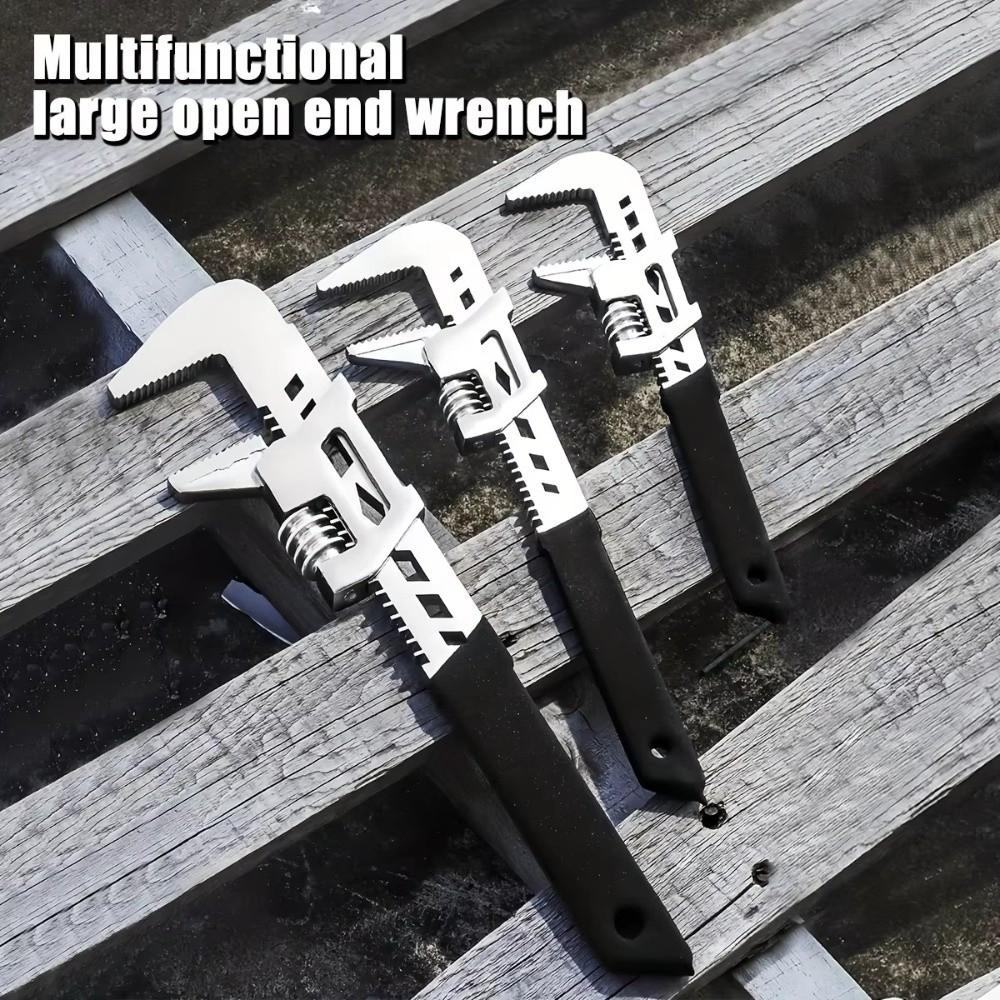F-Type Right Angle Wrench Adjustable Wide Jaw Opening Spanner Multifunctional Movable Spanners