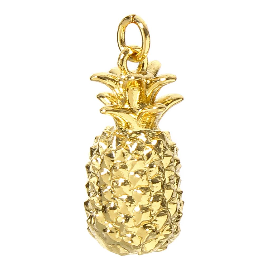 1PC 3D Brass Charms Fruit Banana Watermelon Pendant 18K Gold Plated Strawberry Lemon Enamel Charms For Necklace Jewelry Making