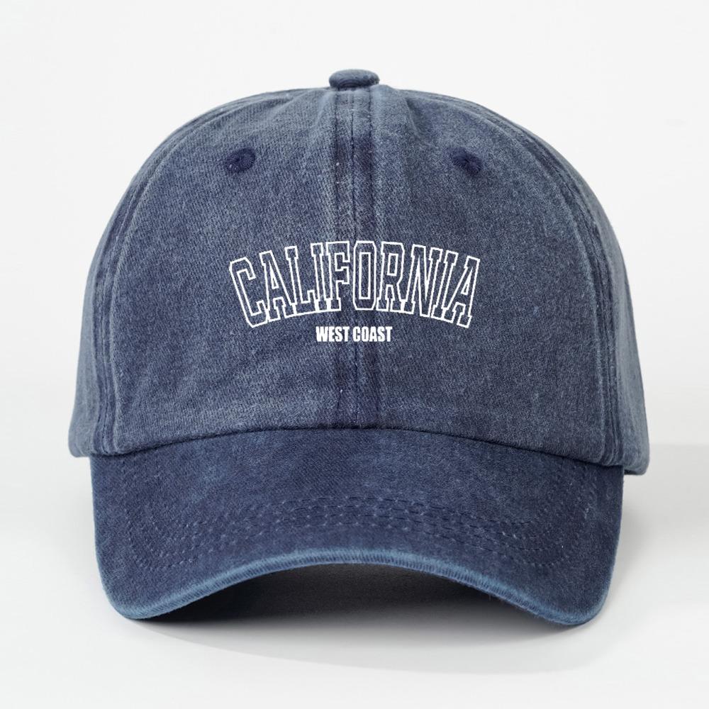 Retro Washed Baseball Cap Men's and Women's Pure Cotton Letter Printed Soft Top Hat Outdoor Casual Sun Protection Baseball Caps