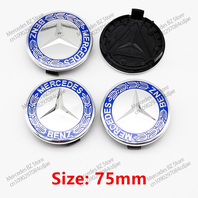 4pcs 56mm 60mm 75mm Car Wheel Center Logo Hub Cap For Mercedes Benz AMG Apple Tree W211 W205 W213 W203 C218 A207 CLA CLS E Class
