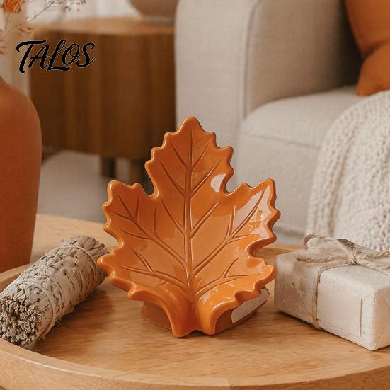 Elegant Resin Ornament for Home Creative Simulated Maple Leaf Soap Dish, Quick Drainage Laundry Modern Bathroom Sink Accessories Soap, Stylish