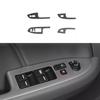 Cover Trim Window Lift Panel Switch Carbon Fiber Sticker For Honda Accord 03-07