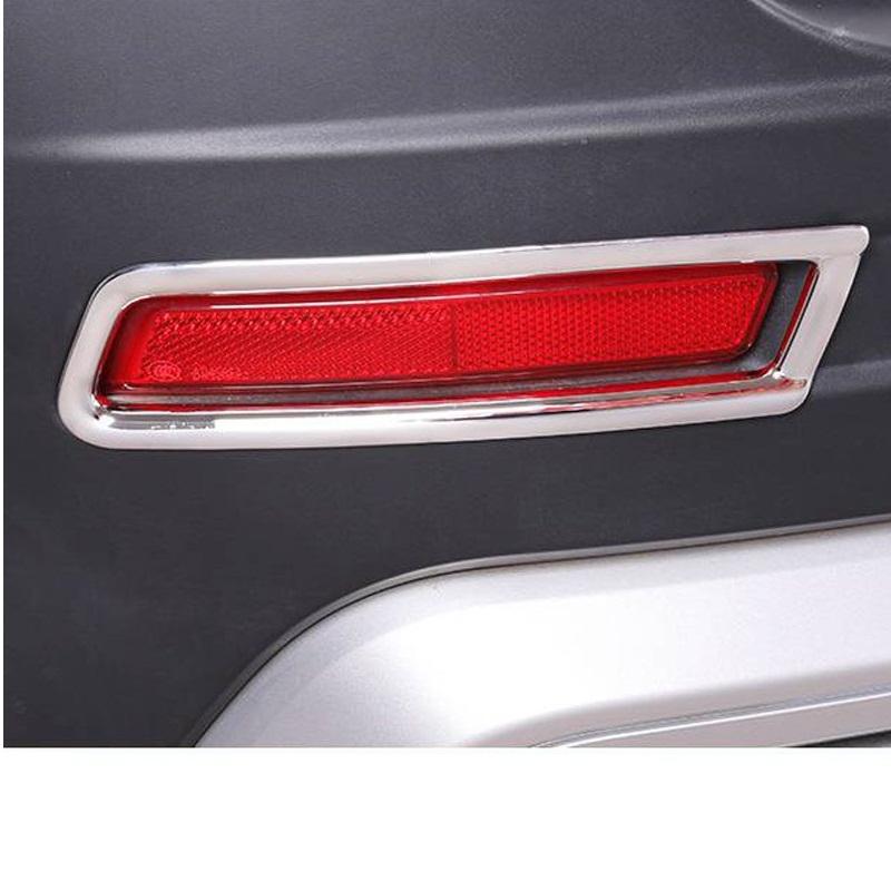 For Ford Territory 2020 Front Rear Fog Light Lamp Frame Panel Cover Foglight Trims ABS Chrome Car Accessories