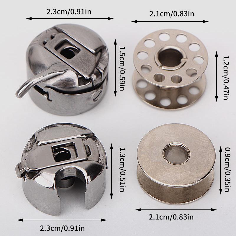 Sewing Machine Bobbin Case Stainless Steel Metal Bobbins For Singer Brother All Front Loading 15 Class Sewing Machines Accessor