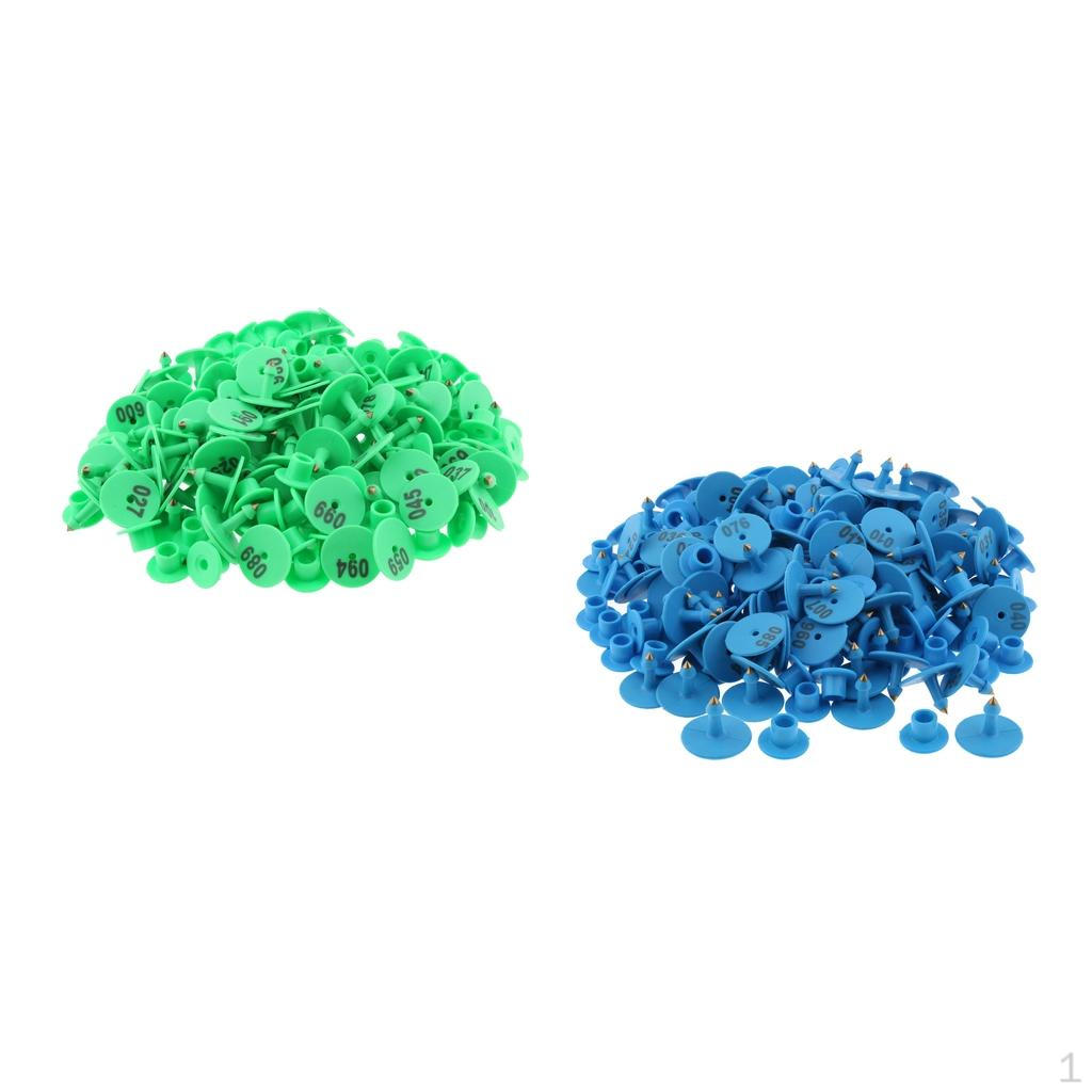 

200 шт. предварительно пронумерованных бирок для скота, пронумерованных от 0000,