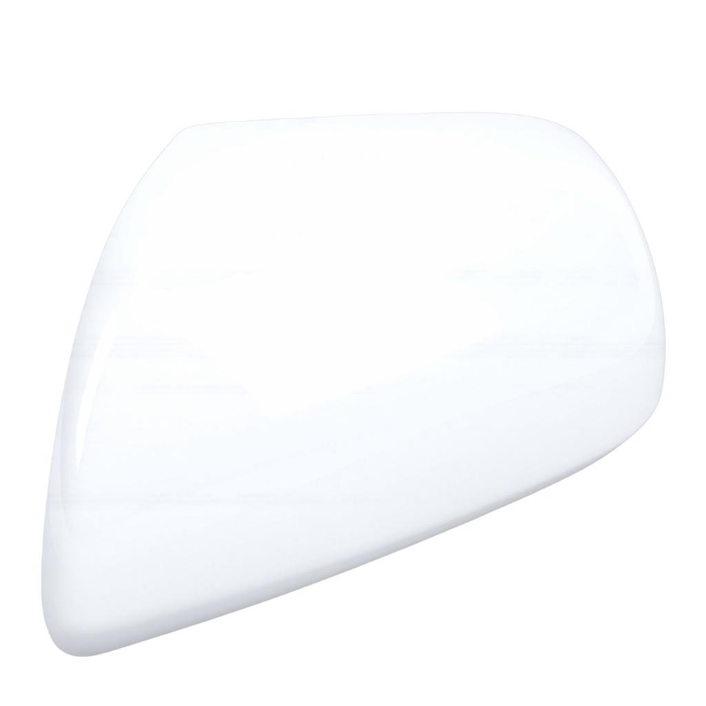 Door Side Rearview Mirror Cover Cap White Clip On Exterior Mirror Cover Trim Replacement for Toyota 2012 2020 Left