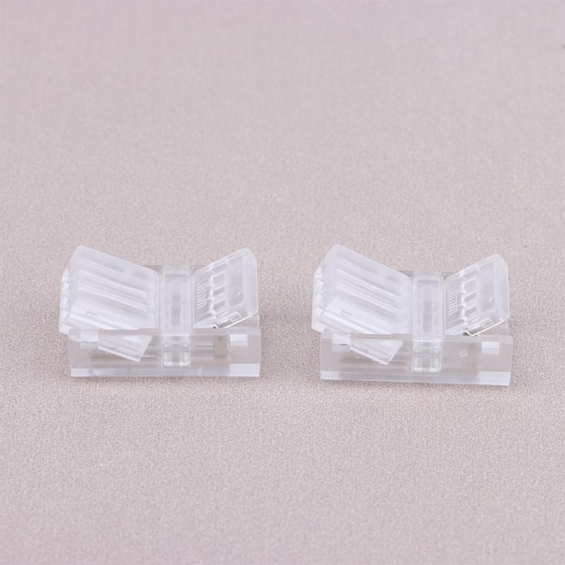 5/10/15Pcs 4Pin Solderless Rgb Led Strip Connectors 10Mm Quick Adapters For 5050 Multi-Color Track Lighting