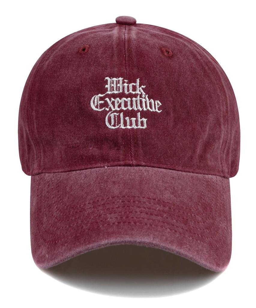 Wig Executive Classic Stone Washed Ball Cap - Burgundy