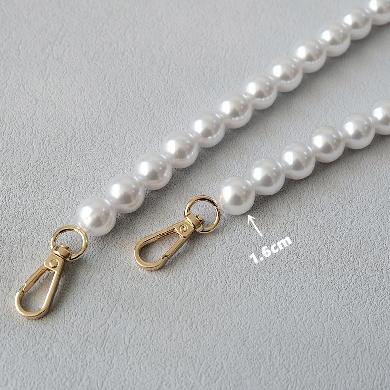 New Fashion Woman Handbag Accessory Parts White Acrylic Resin Chain Luxury Solid Strap Women Shoulder Clutch Handle Chains