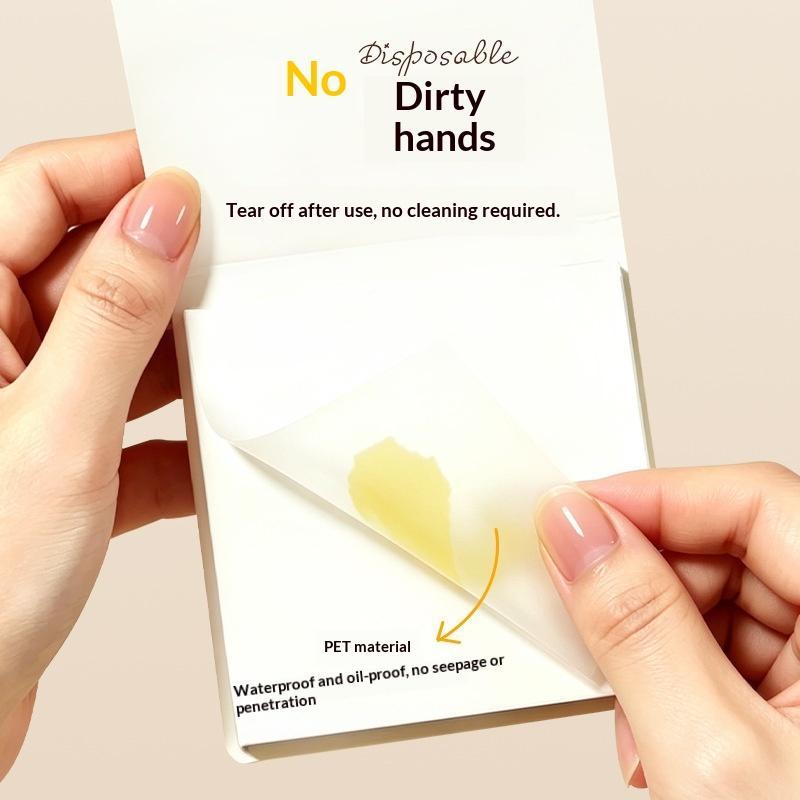 100 ks jednorázových papírků na míchání make-upu a nail art, voděodolné papírky na kreslení nail art, paletka na míchání make-upu, gelový lak na nehty, míchání rozmazaných barev