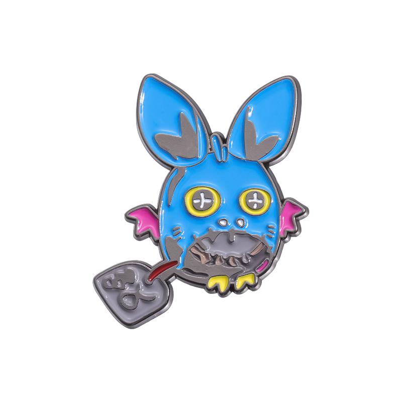 

Blue Elf Enamel Pins Custom Cartoon Anime Character Brooches Lapel Badges Animal Jewelry Gift for Friends