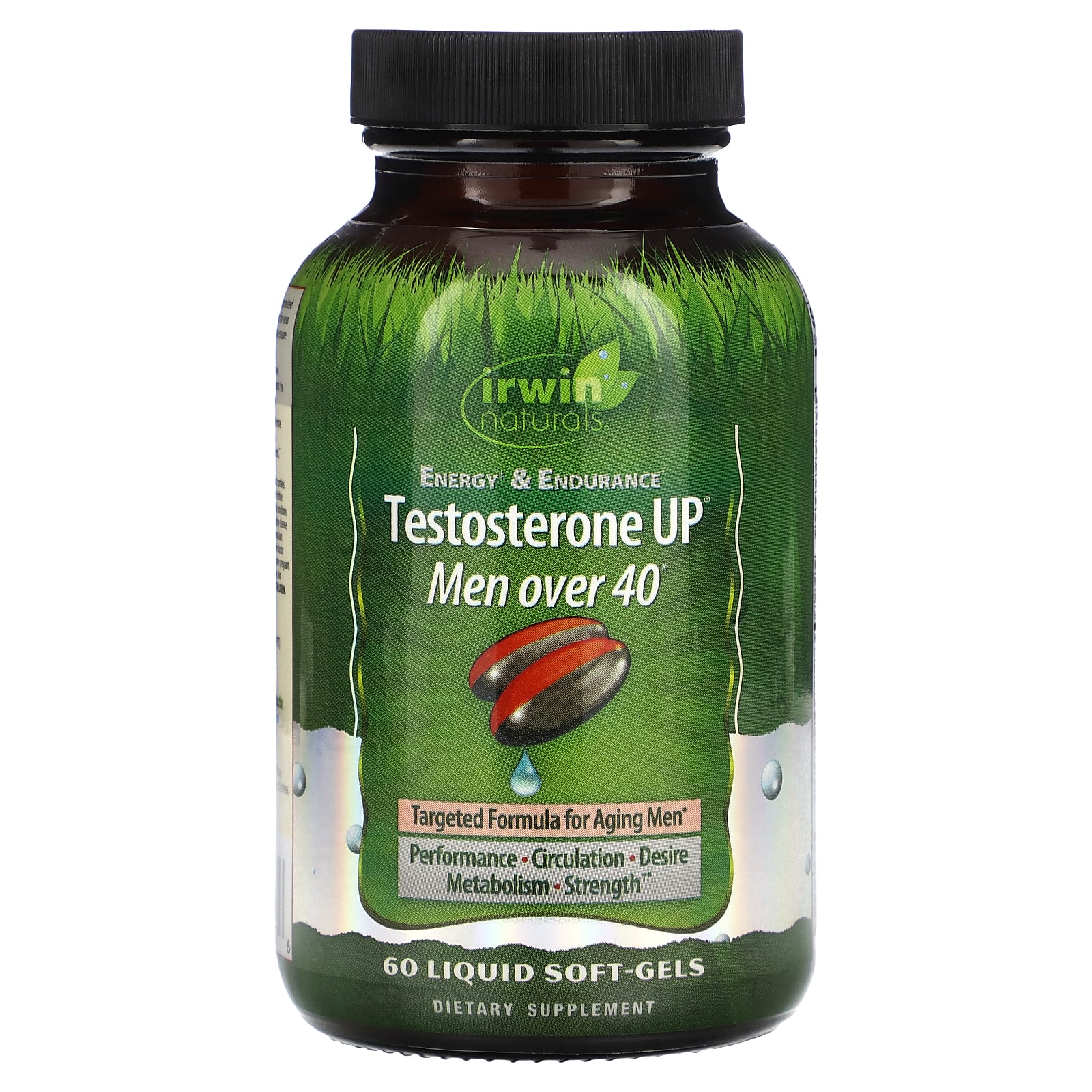 

Irwin Naturals, Testosterone UP, для чоловіків старше 40 років, 60 рідких капсул