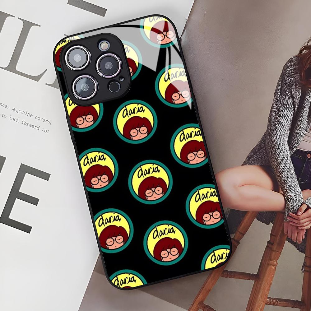 Cute Cartoon DariaS Phone Case for Iphone 17 Air 16 15 14 12 11 13 Pro Max Mini Se Puls Glass Cover