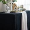 Rectangle Satin Tablecloth Wedding Table Cloth White Black For Party Birthday Events Banquet Decor Home Dinner Tablecloths