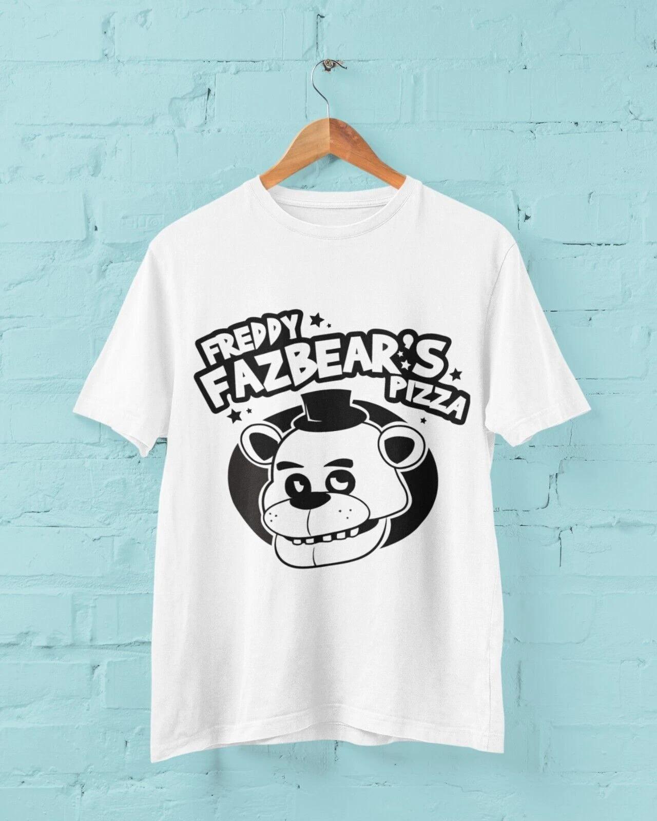 Funny Gamer T Shirt FREDDY FAZBEAR S PIZZA Five Nights Video Gaming Horror Top 4XL