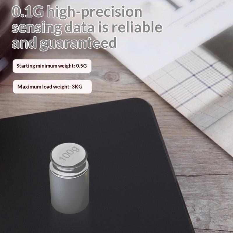 Usb Digital Coffee Scale Rechargeable Led Screen 0.1G High Accuracy Kitchen Espresso Brewing Measuring Timer Scale Home Cafe Use