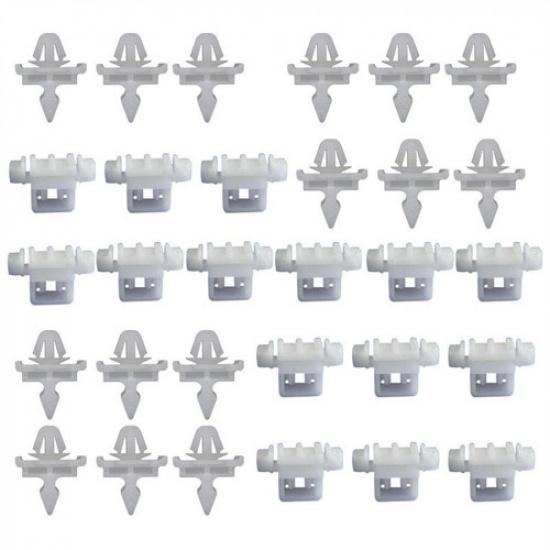 

30 PCS Car Side Door Moulding Trim Clips For Mercedes W190 W201 W124 A0019884981