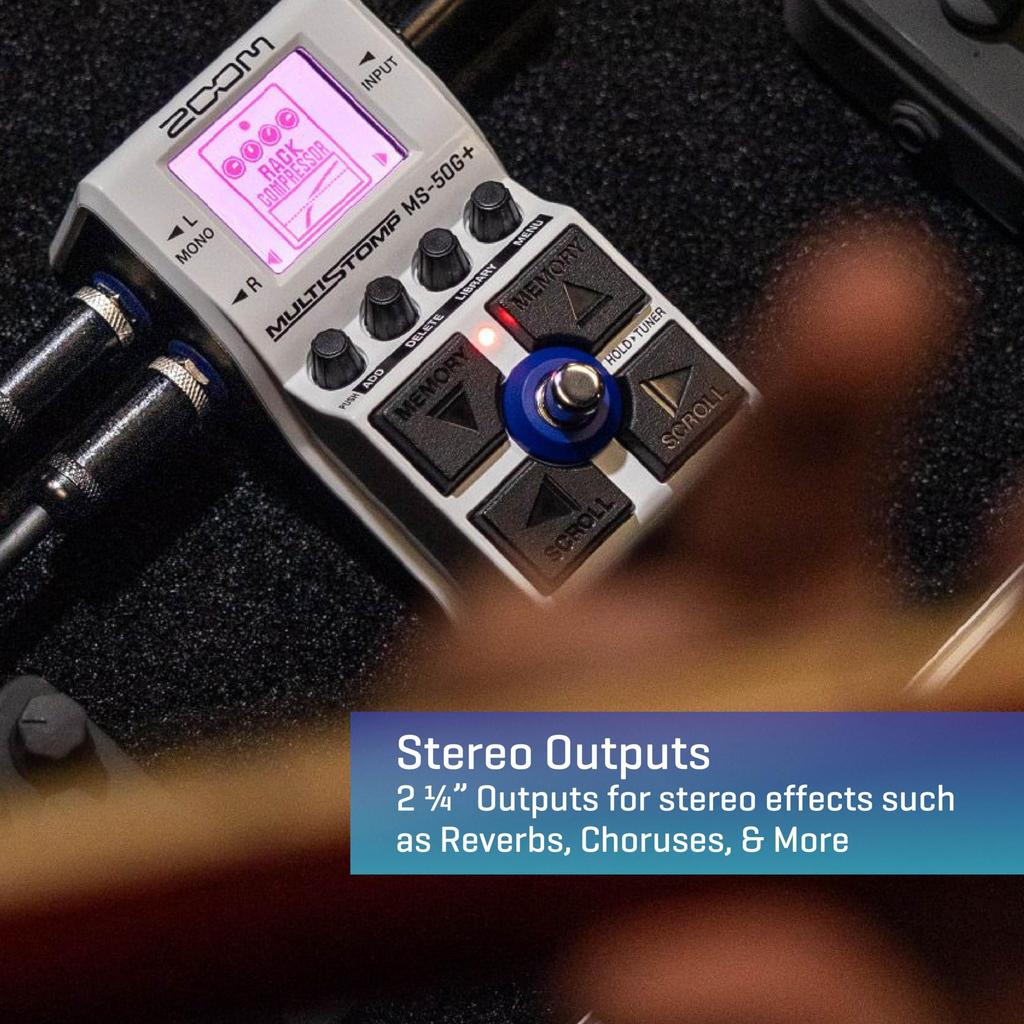 Zoom Multi-stomp Box with Multi-layer IR Released In 2023 MS-50G+