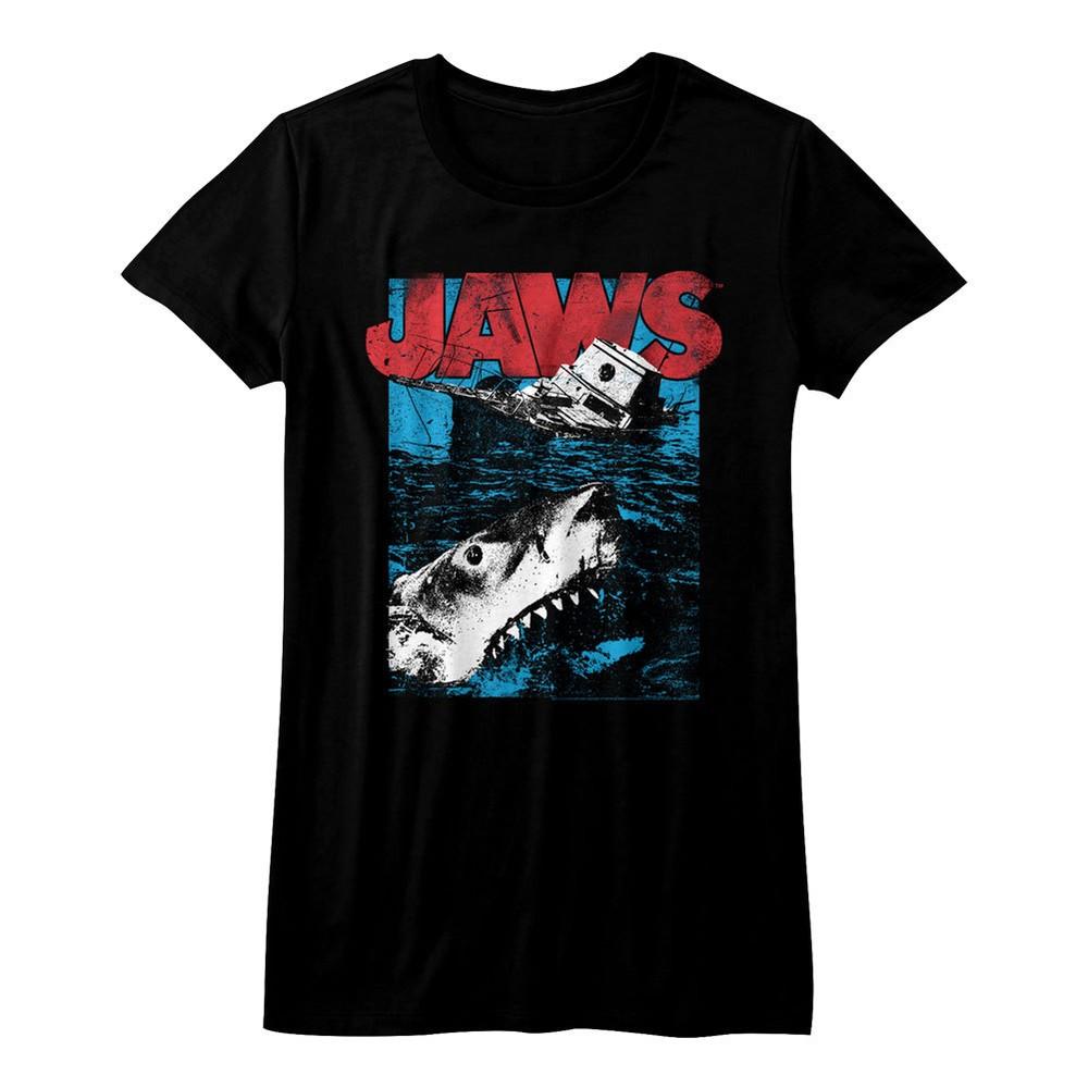 Jaws Coming Out Of The Water And The Orca Womans Fitted T Shirt Great Movie Unisex T-Shirt XXXXL