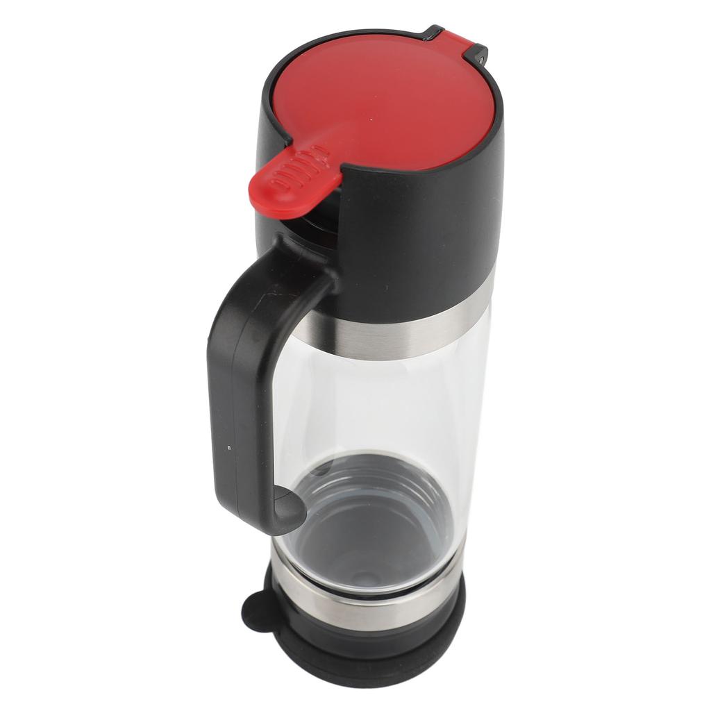 Honey Dispenser 350ml Clear Glass Syrup Dispenser with Handle Prevent Dripping Honey Container for Coffee Shops Restaurants Home