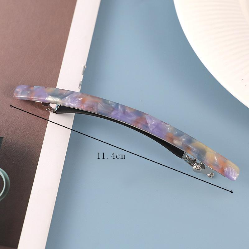 Fashion Women Leopard Acetate Geometric Hair Clips Vintage Hairpins Long Hair Barrette All Match Fashion Hair Accessories Gifts