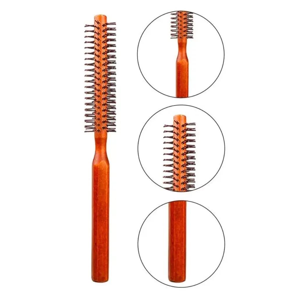 Neuer Runder Bartkamm Haarbürste Rolle Haarbürste Rund Klein Styling Haarbürste Heimgebrauch