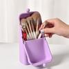 1pcs Silicone Makeup Brush Storage Bag Cosmetic Tool Travel Waterproof Makeup Silicone Organizer Portable Toiletry Storage Box