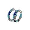 1 Paire de Boucles d'Oreilles Émail Bleu, Attaches d'Oreilles Rétro de Niche Luxe Léger, Boucles d'Oreilles Exquises Haut de Gamme Avec Boucles d'Oreilles