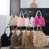 2025 Fall Faux Fur Tote Crossbody Bag Women Y2K Sweet Underarm Shoulder