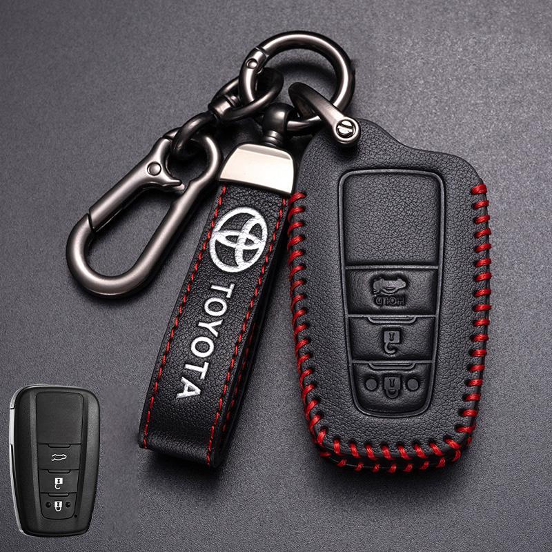 Car Smart Remote Key Case Cover Holder Shell Fob For Toyota Corolla Prius Camry CHR C-HR RAV4 Altis Land Cruiser Prado Keyless