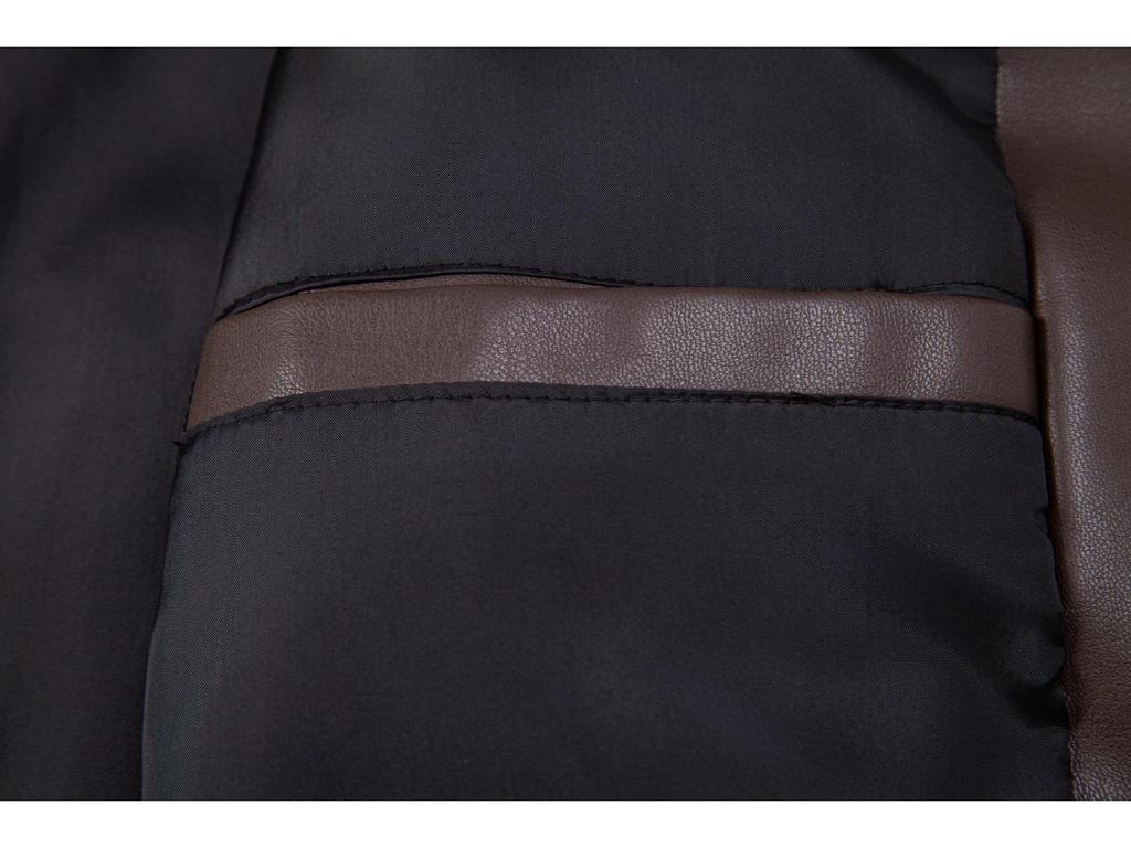 Men's PU Leather Jacket with Stand Collar - Korean Style for Autumn/Winter Casual Wear